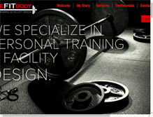 Tablet Screenshot of homefitbody.com